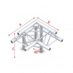 Milos FT30011 Pro-30 Triangle F Truss - Corner down left, apex up